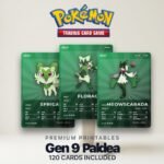 Pokémon Paldea Pokédex Placeholder 906-1025 | Gen 9 Binder Organizer | Printable Pokémon Cards | Master Set Tracker | 300 DPI | ENGLISH